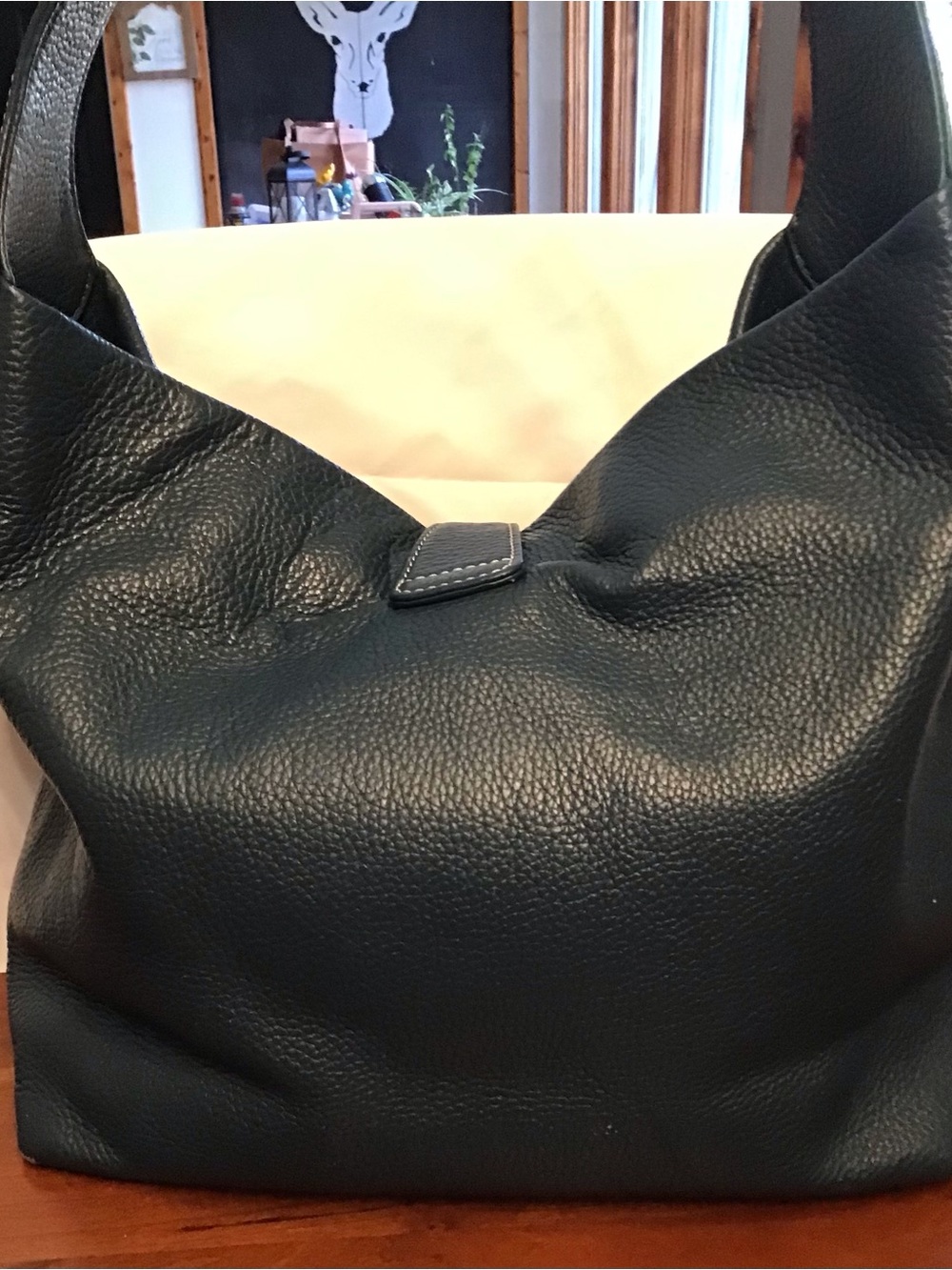 Dooney & Bourke Teal Leather Hobo Bag - Picture 2 of 14